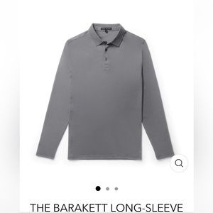 Robert Barakett XL Grey (light) long sleeve polo shirt